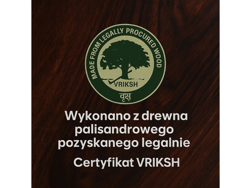 Drewno palisandrowe z certufikatem Vriksh