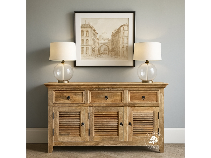 komoda oslo z naturalnego drewna mango