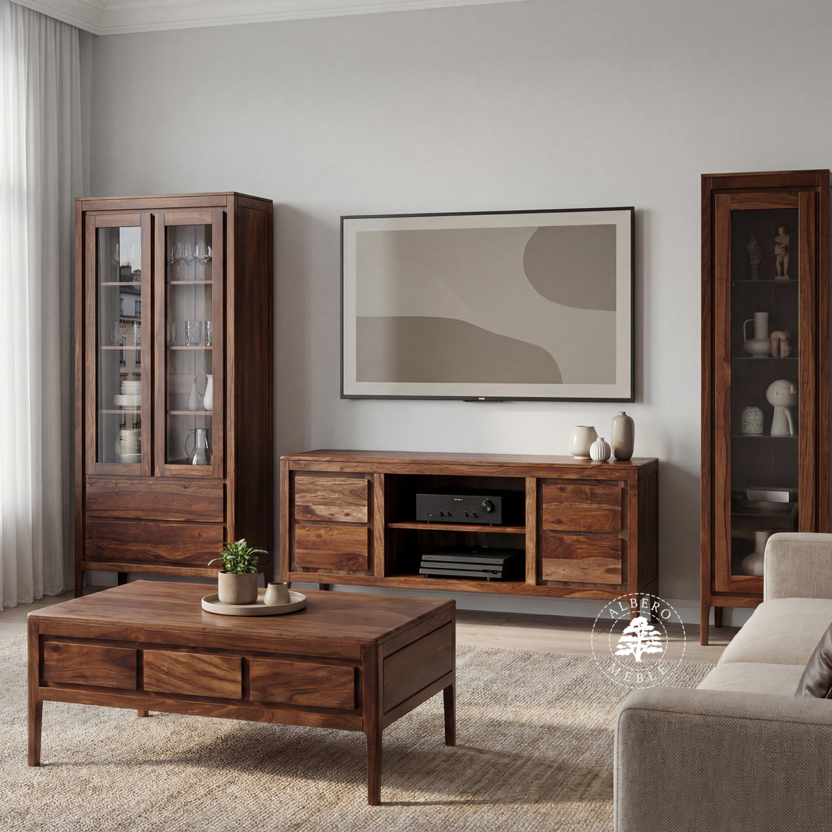 meble drewniane w miejskim stylu City