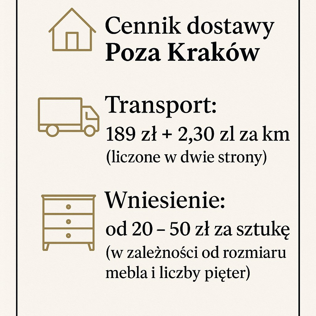 transport mebli poza Kraków informacje