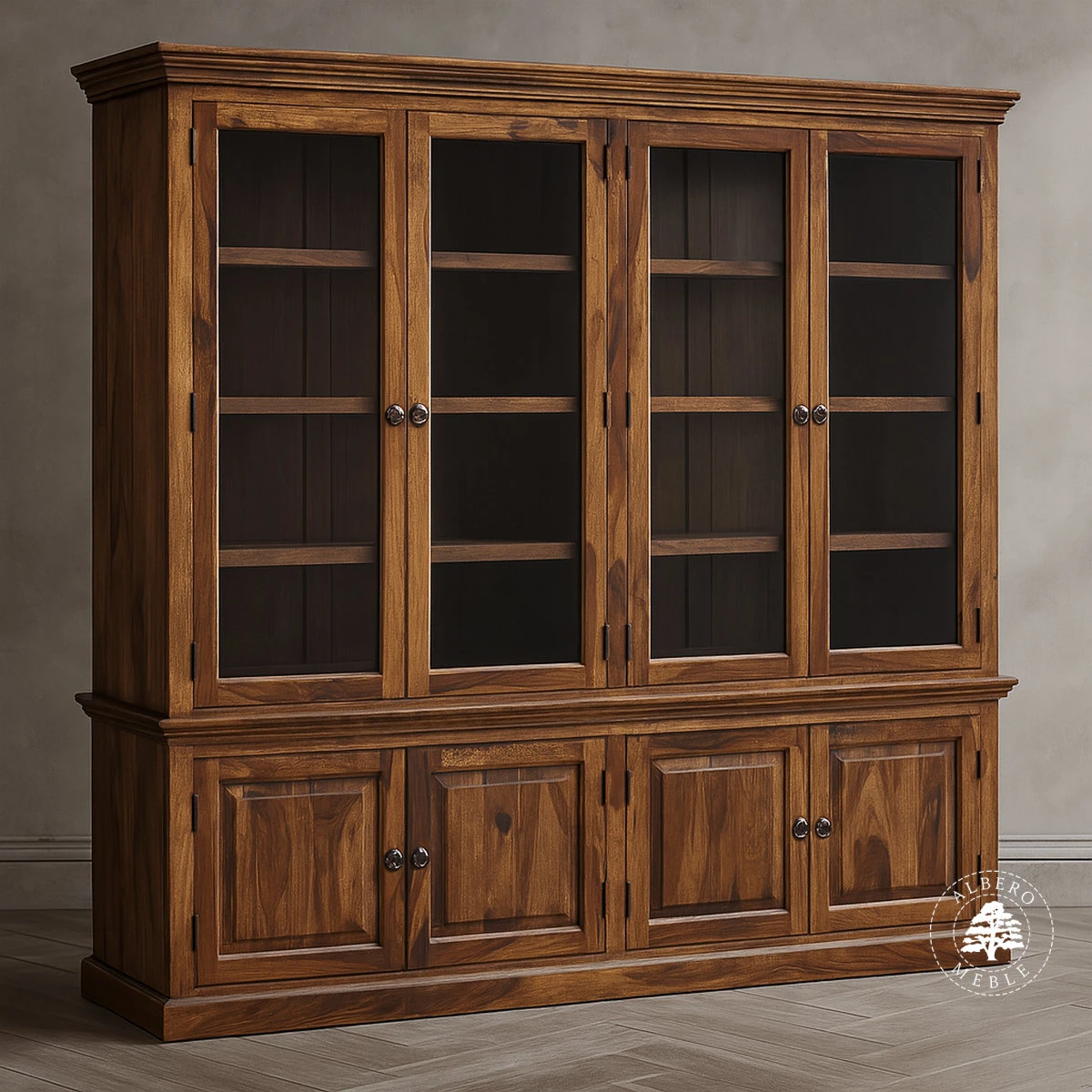 Tradycyjna Biblioteka Drewniana na Zamówienie