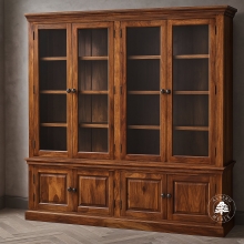 Tradycyjna Biblioteka Drewniana na Zamówienie
