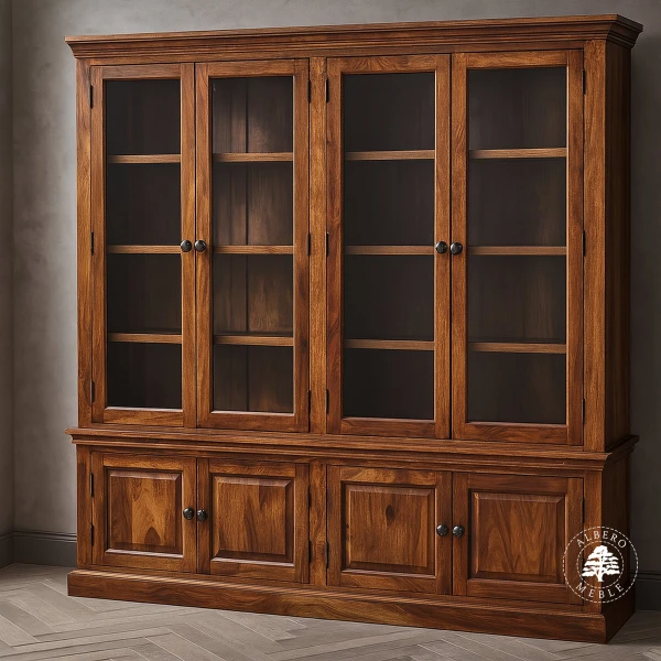 Tradycyjna Biblioteka Drewniana na Zamówienie