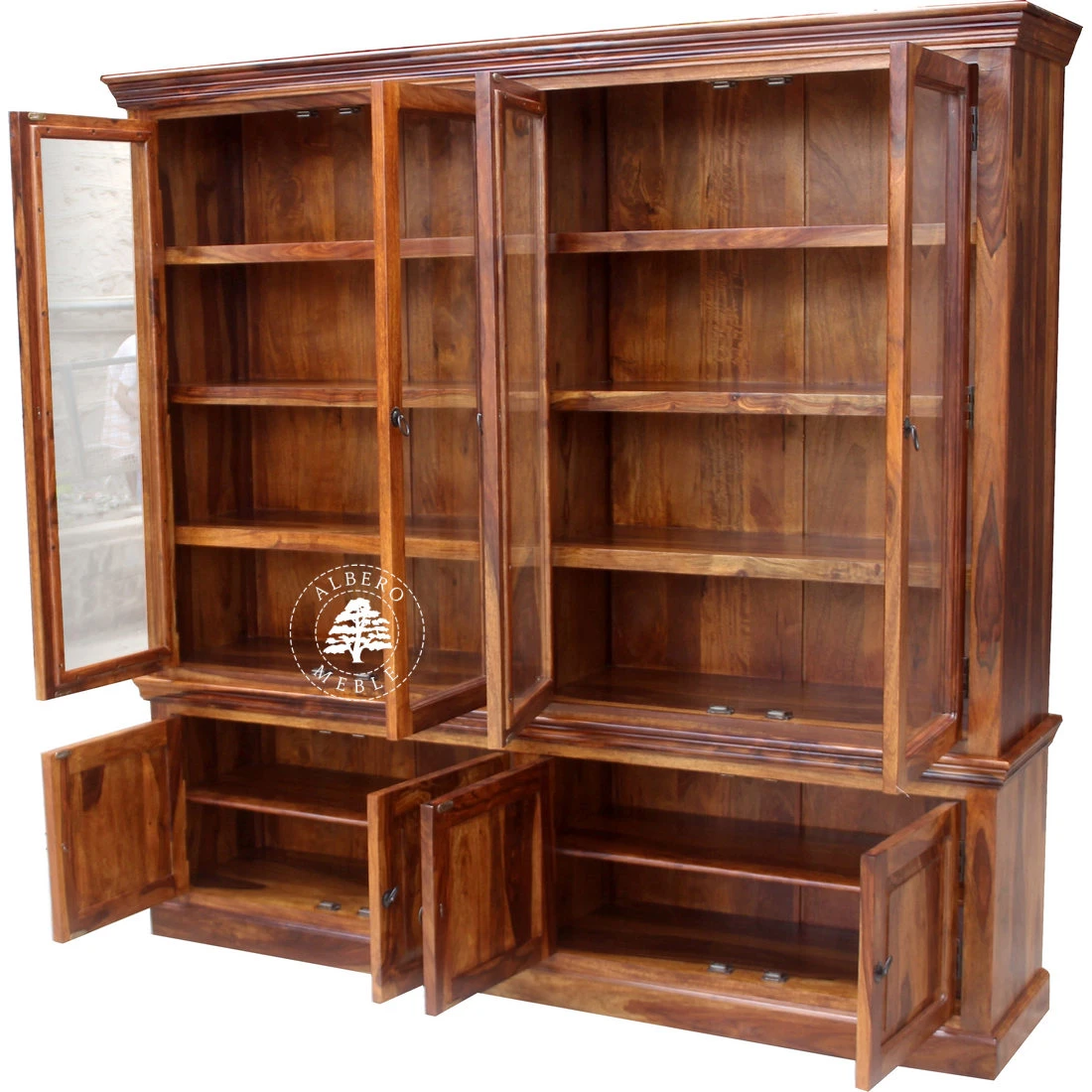 Tradycyjna Biblioteka Drewniana na Zamówienie