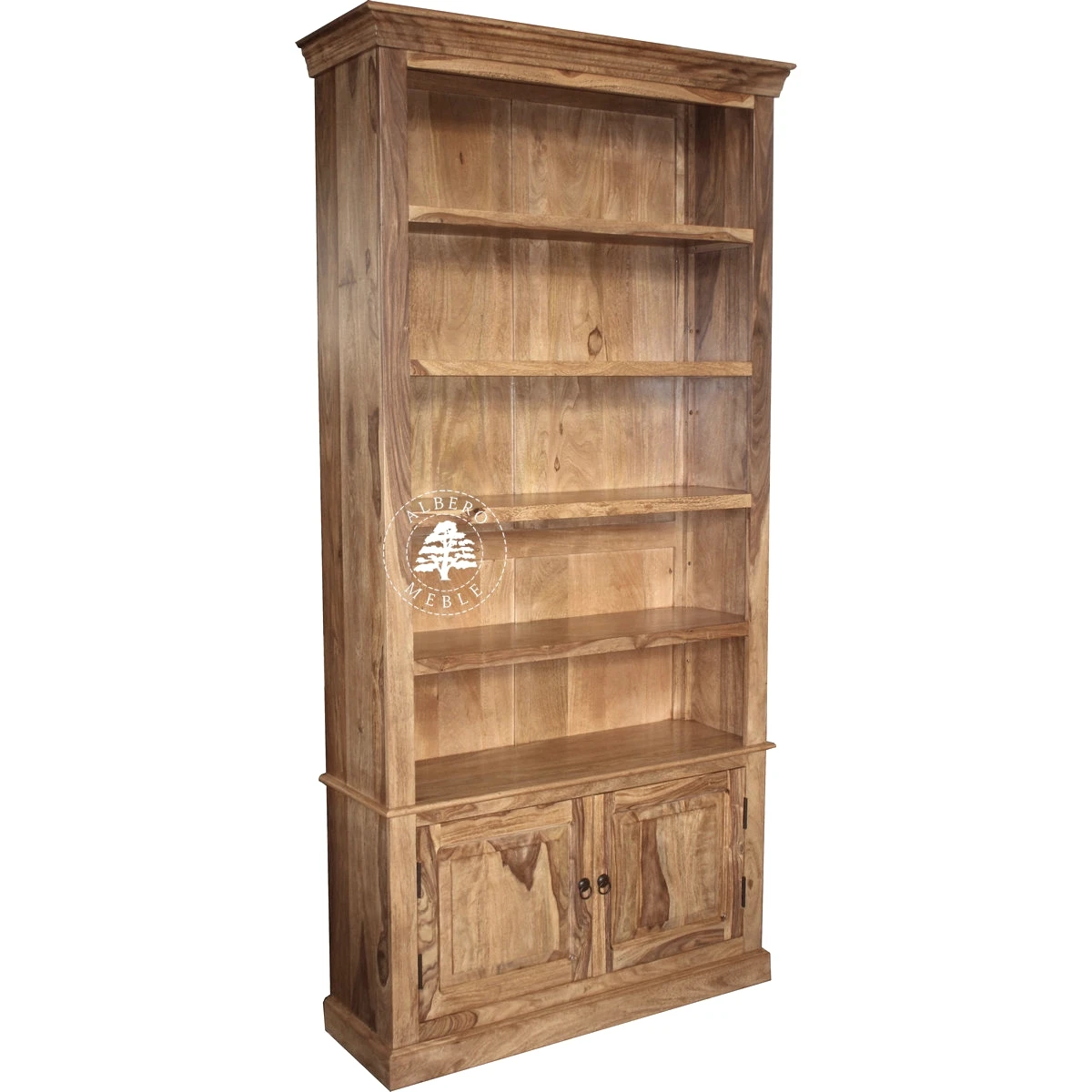 Stylowy Regał Drewniany do Gabinetu