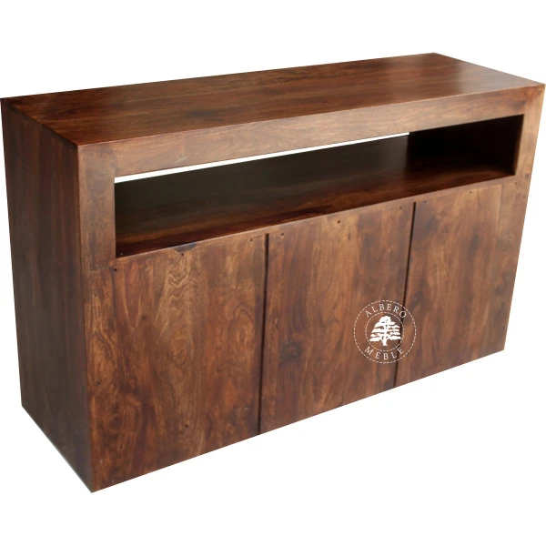 Wysoka komoda drewniana pod TV