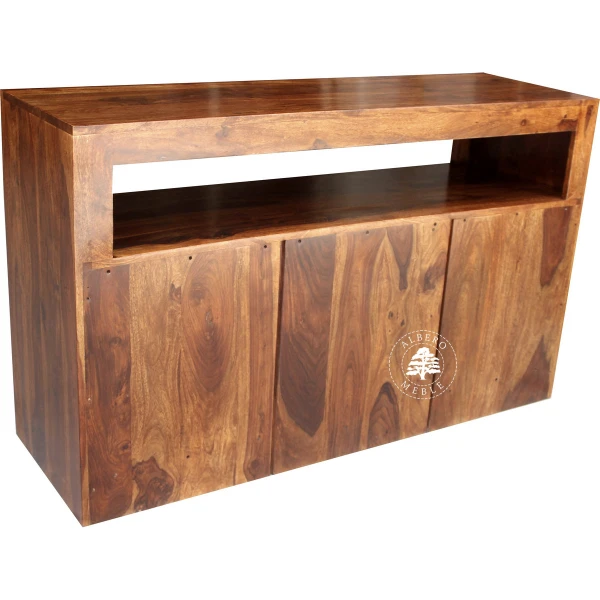 Wysoka komoda drewniana pod TV