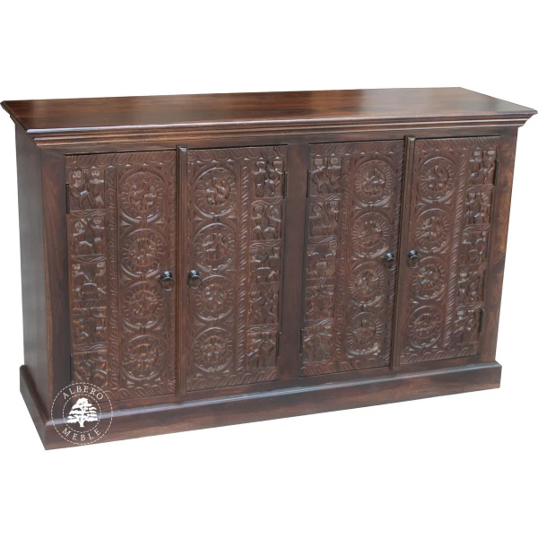 Unikalna komoda drewniana Orissa ręcznie wykonana