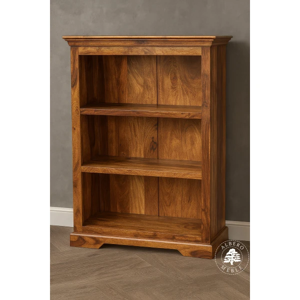 Niski Stylowy Regał Drewniany