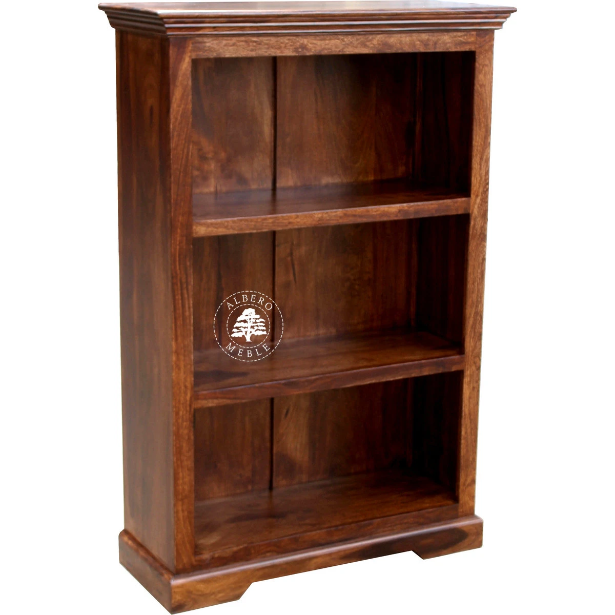 Niski Stylowy Regał Drewniany