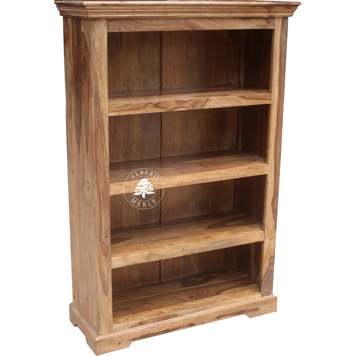 Niski Stylowy Regał Drewniany