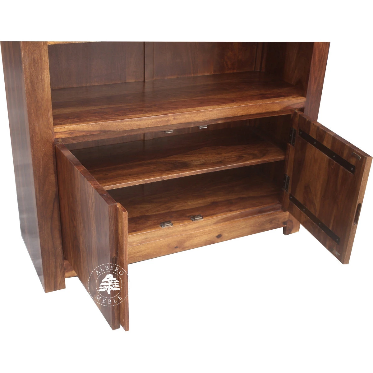 Nowoczesny Drewniany Regał na Książki do Gabinetu