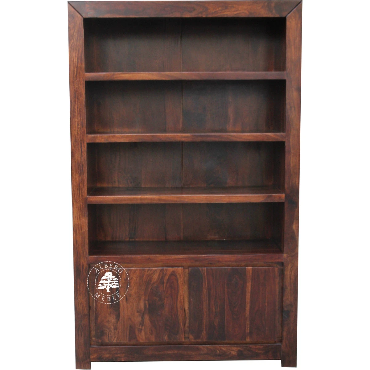 Nowoczesny Drewniany Regał na Książki do Gabinetu