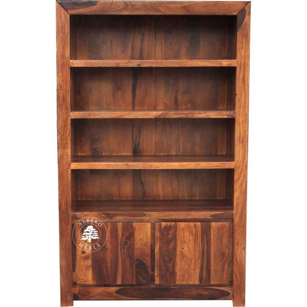 Nowoczesny Drewniany Regał na Książki do Gabinetu