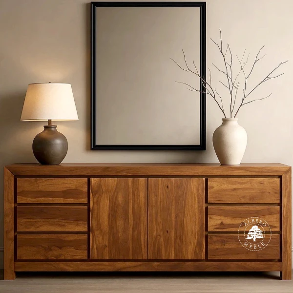 Pojemna nowoczesna komoda drewniana Goa