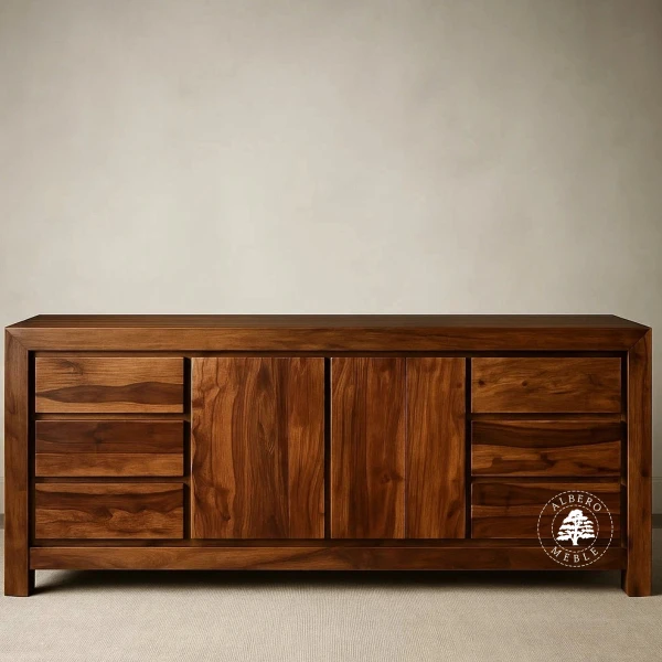 Pojemna nowoczesna komoda drewniana Goa