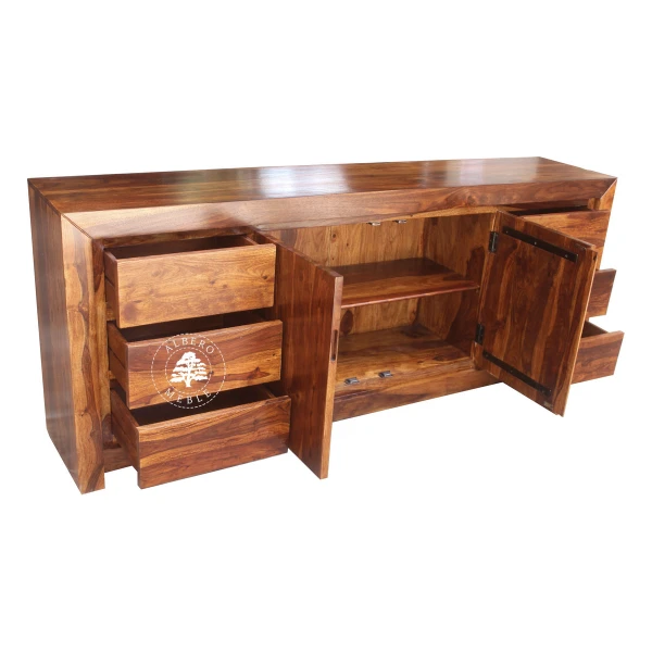 Pojemna nowoczesna komoda drewniana Goa