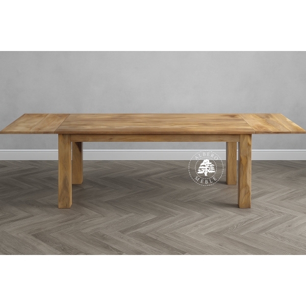 Drewniany stół rozkładany w naturalnym kolorze