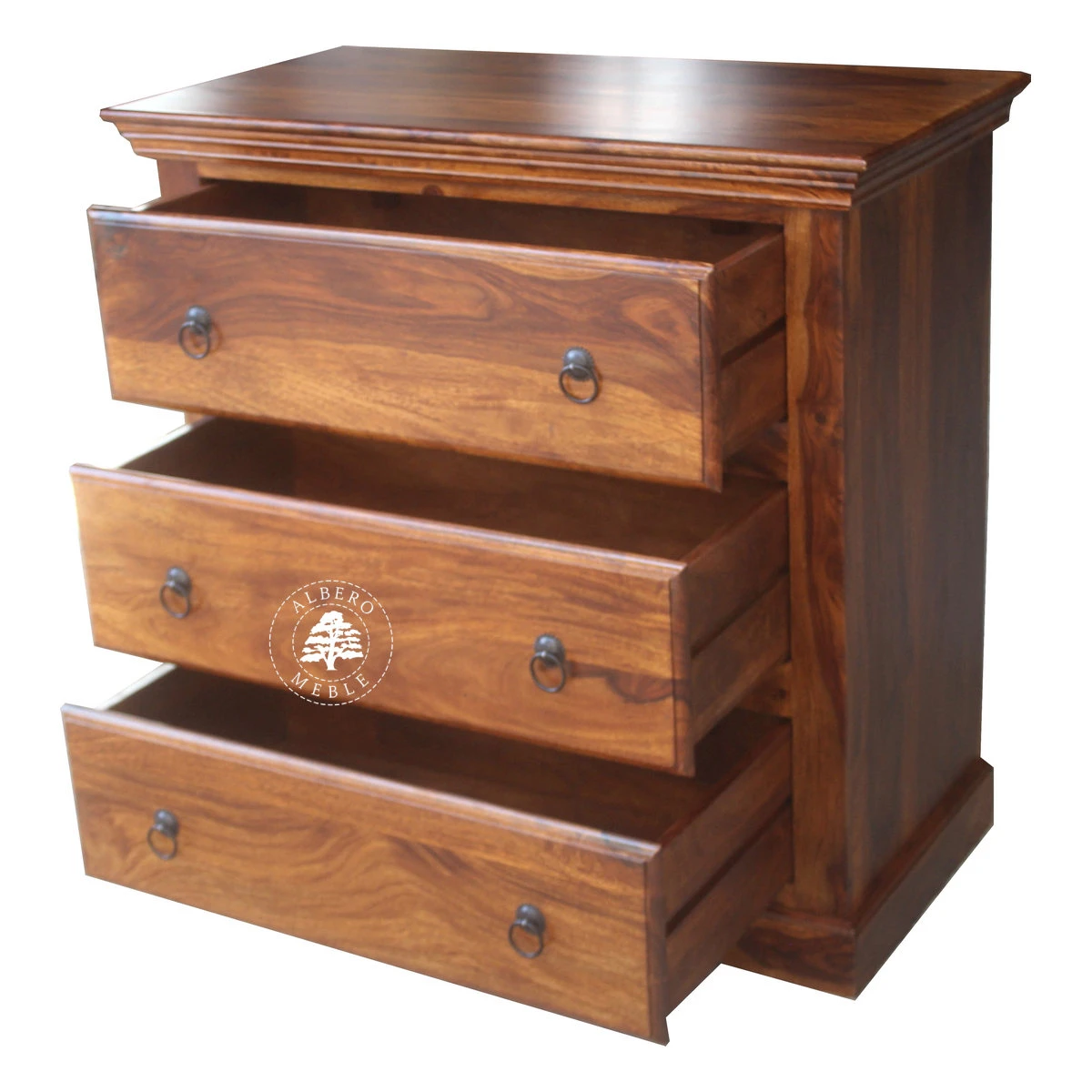 Klasyczna drewniana komoda na bieliznę