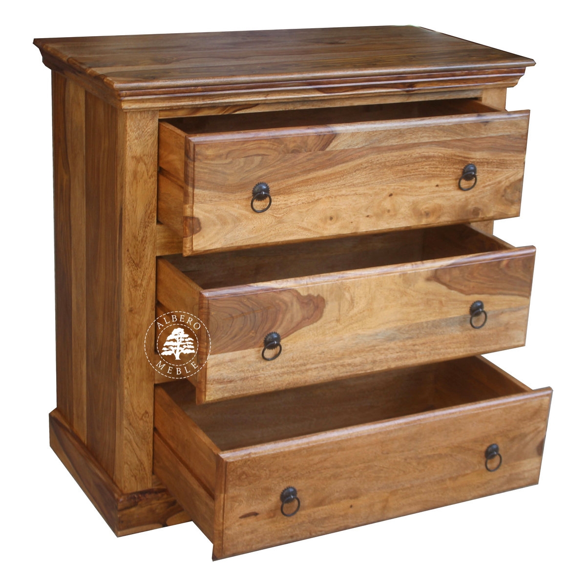 Klasyczna drewniana komoda na bieliznę