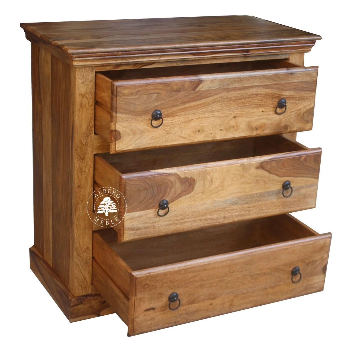 Klasyczna drewniana komoda na bieliznę