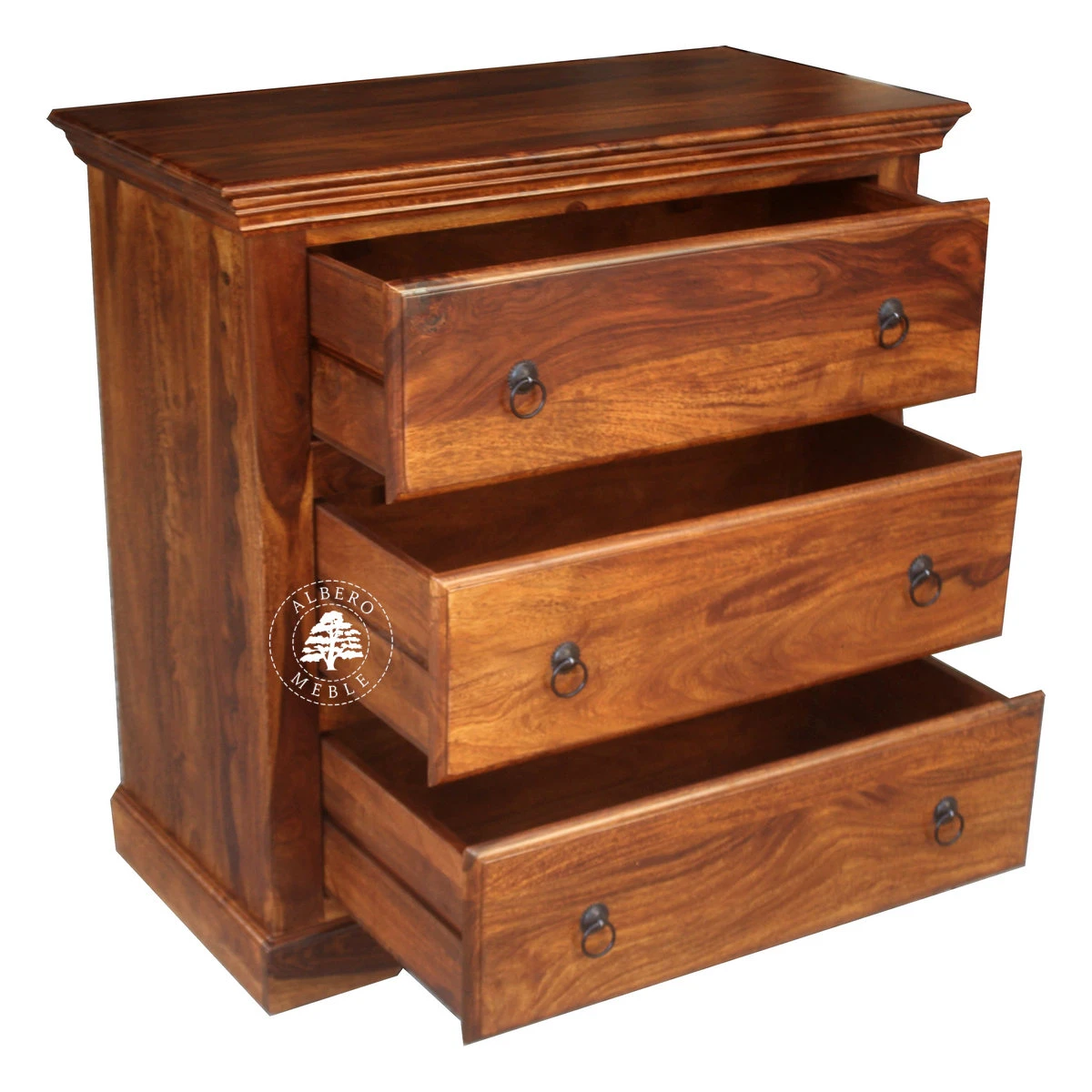 Klasyczna drewniana komoda na bieliznę