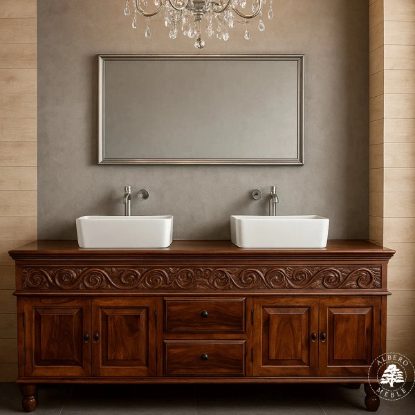 Unikatowa komoda z drewna palisandrowego