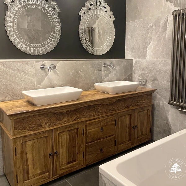 Unikatowa komoda z drewna palisandrowego