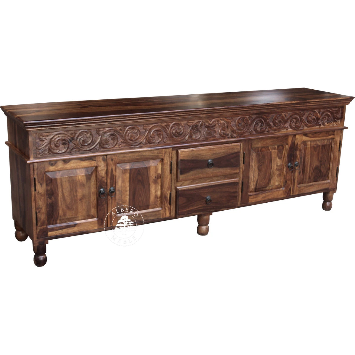 Unikatowa komoda z drewna palisandrowego