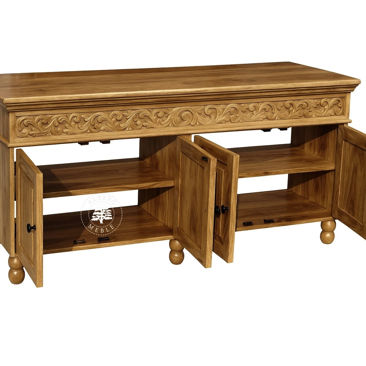 Komoda drewniana lakierowana na wymiar do łazienki