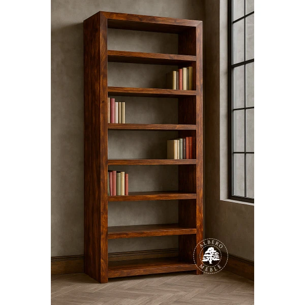 Wysoki Regał Drewniany na Wymiar