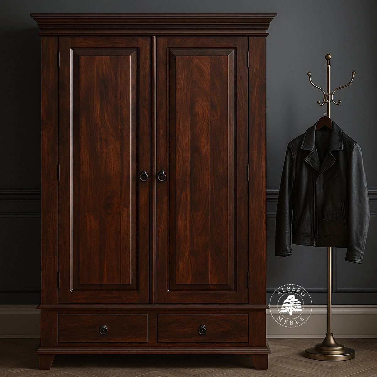 Stylizowana Drewniana Szafa Wolnostojąca na Wymiar