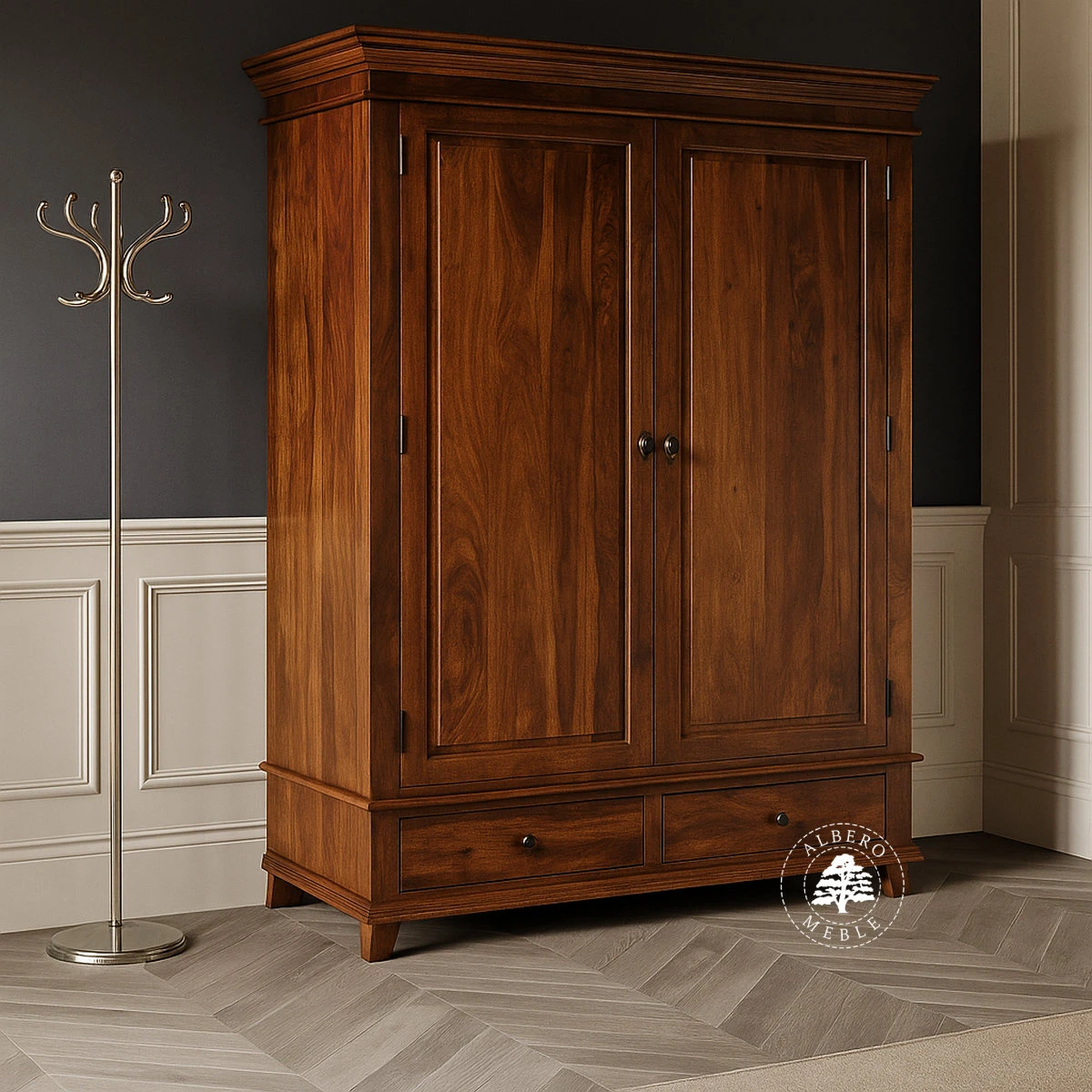 Stylizowana Drewniana Szafa Wolnostojąca na Wymiar