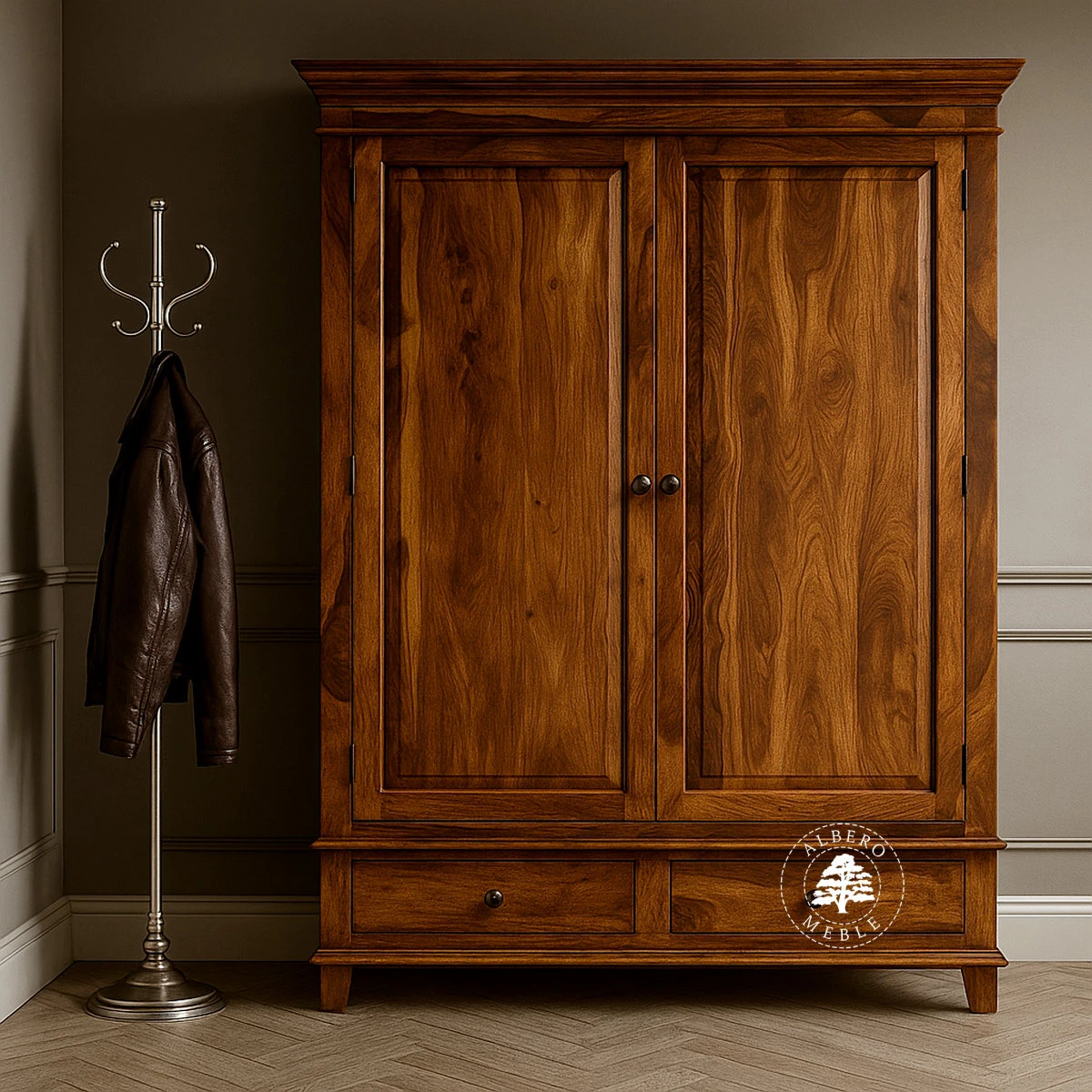 Stylizowana Drewniana Szafa Wolnostojąca na Wymiar