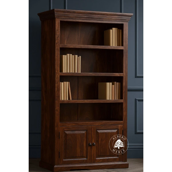 Wolnostojący Regał Drewniany w Tradycyjnym Stylu