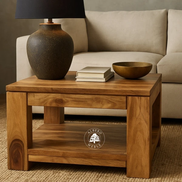 Ława kawowa nowoczesna z drewna litego