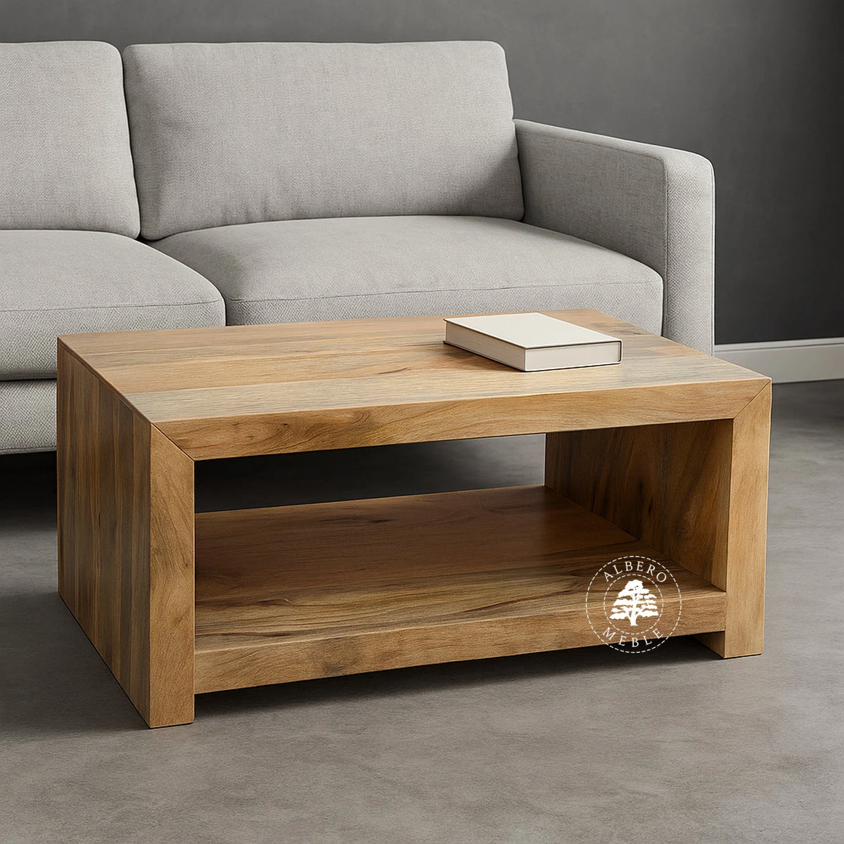 Ława kawowa Modern Cube z drewna mango