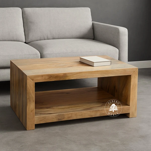 Ława kawowa Modern Cube z drewna mango