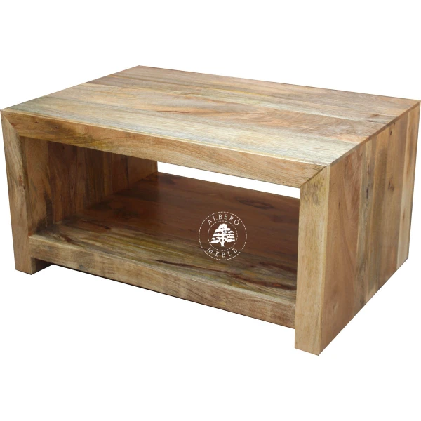 Ława kawowa Modern Cube z drewna mango