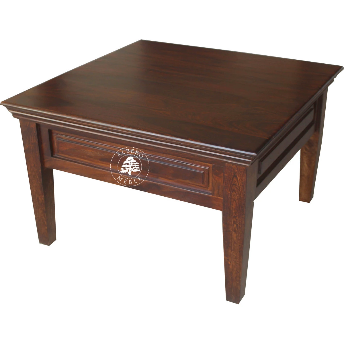 Kolonialna ława kawowa z szufladką z drzewa różanego pal