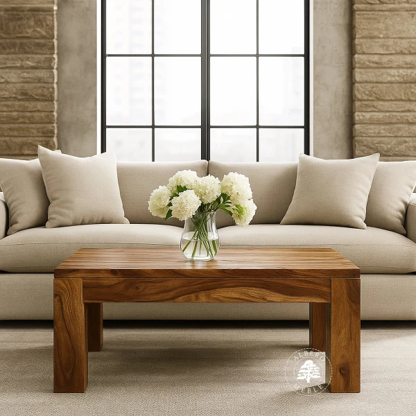 Ława kawowa Goa na solidnych drewnianych nogach