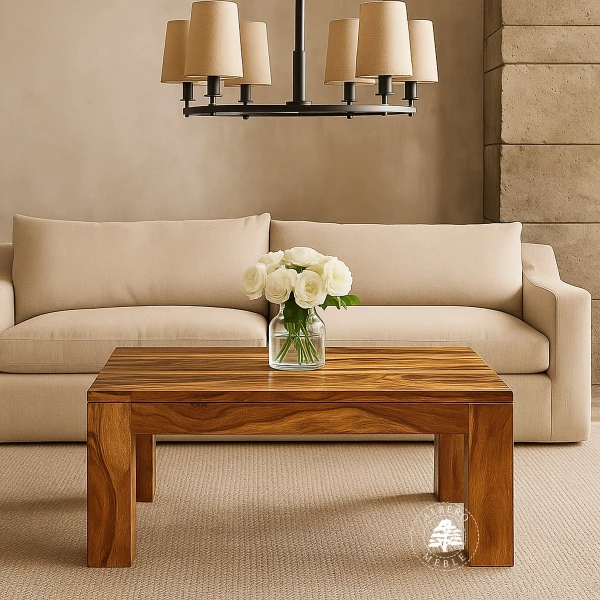 Ława kawowa Goa na solidnych drewnianych nogach