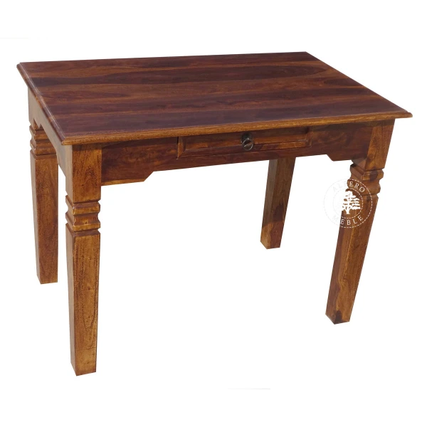 Oryginalne indyjskie biurko z litego drewna palisander