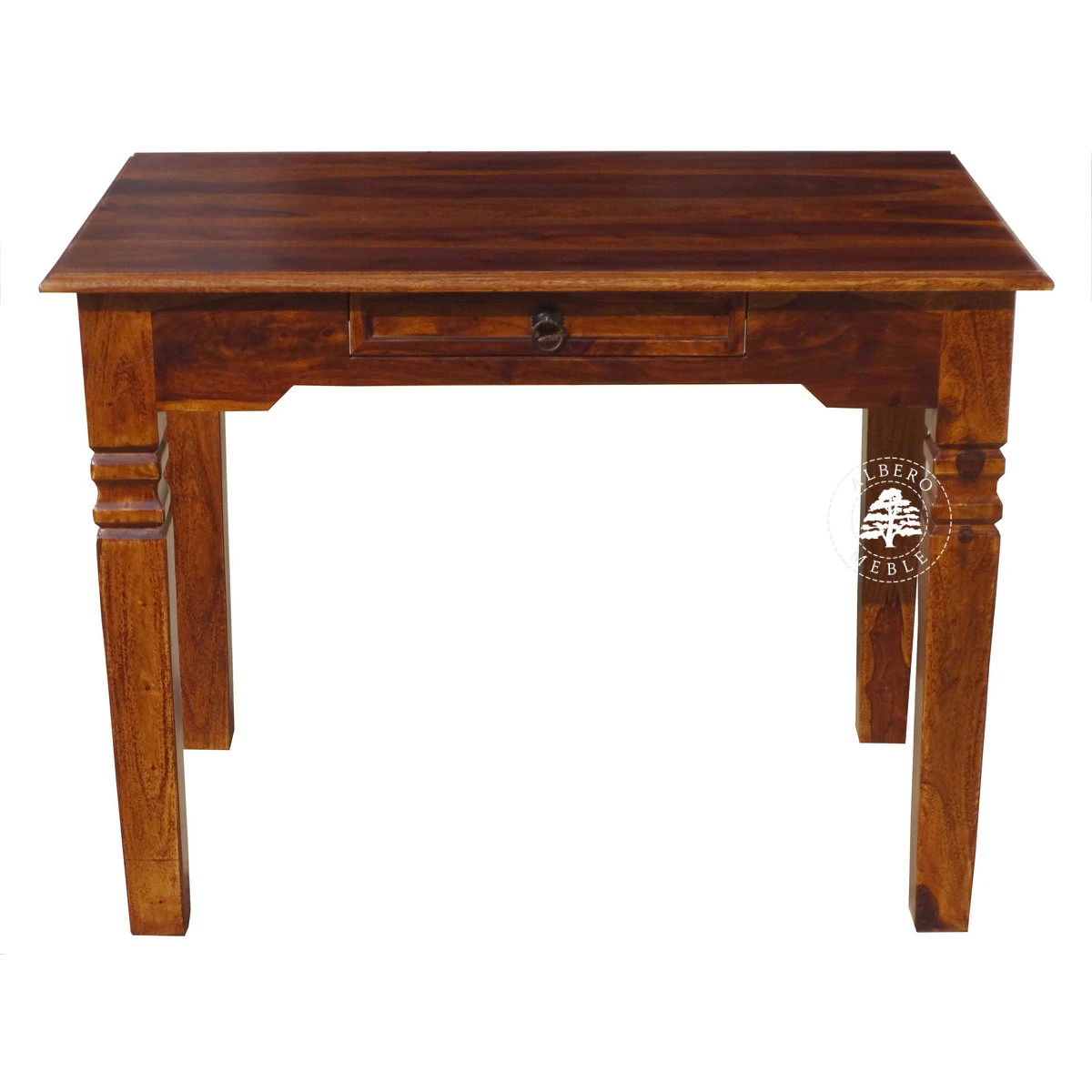 Oryginalne indyjskie biurko z litego drewna palisander