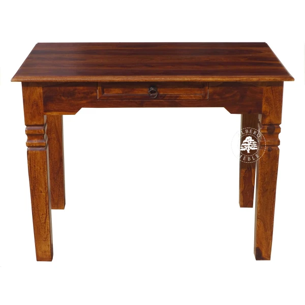 Oryginalne indyjskie biurko z litego drewna palisander