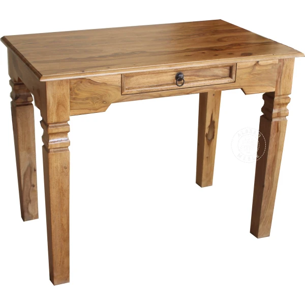 Oryginalne indyjskie biurko z litego drewna palisander