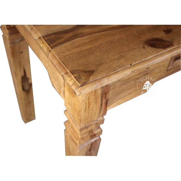 Oryginalne indyjskie biurko z litego drewna palisander