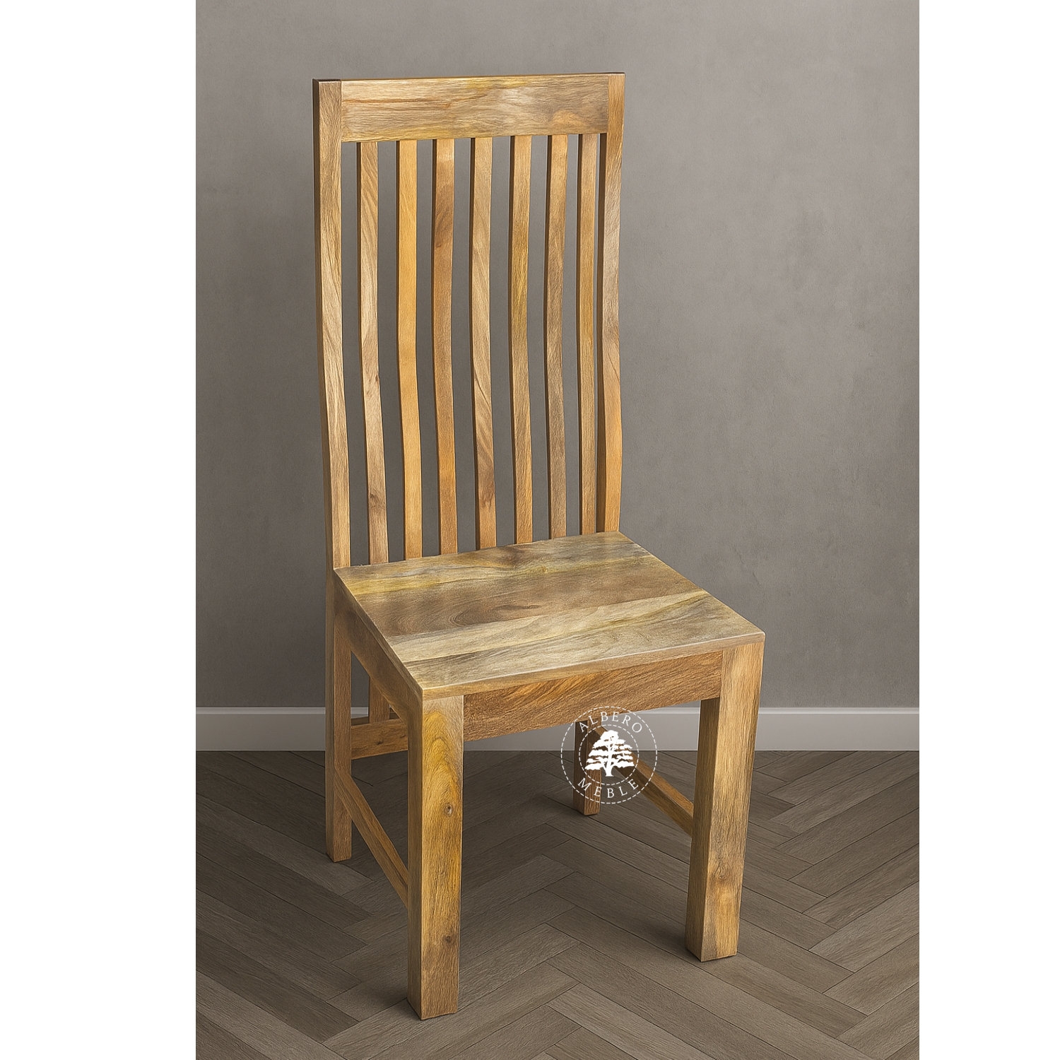 Krzesło z drewna mango – naturalne drewno