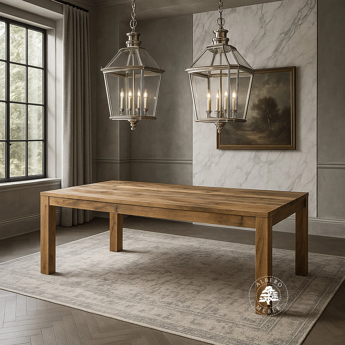 Stół z drewna mango