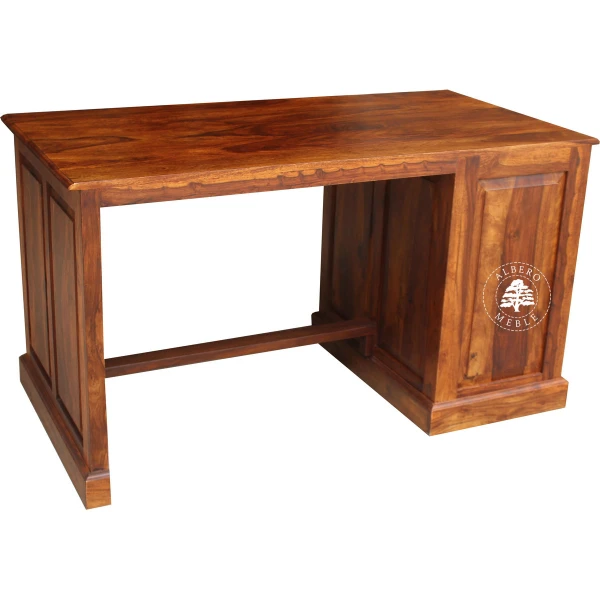 Tradycyjne biurko z drewna litego z szufladami